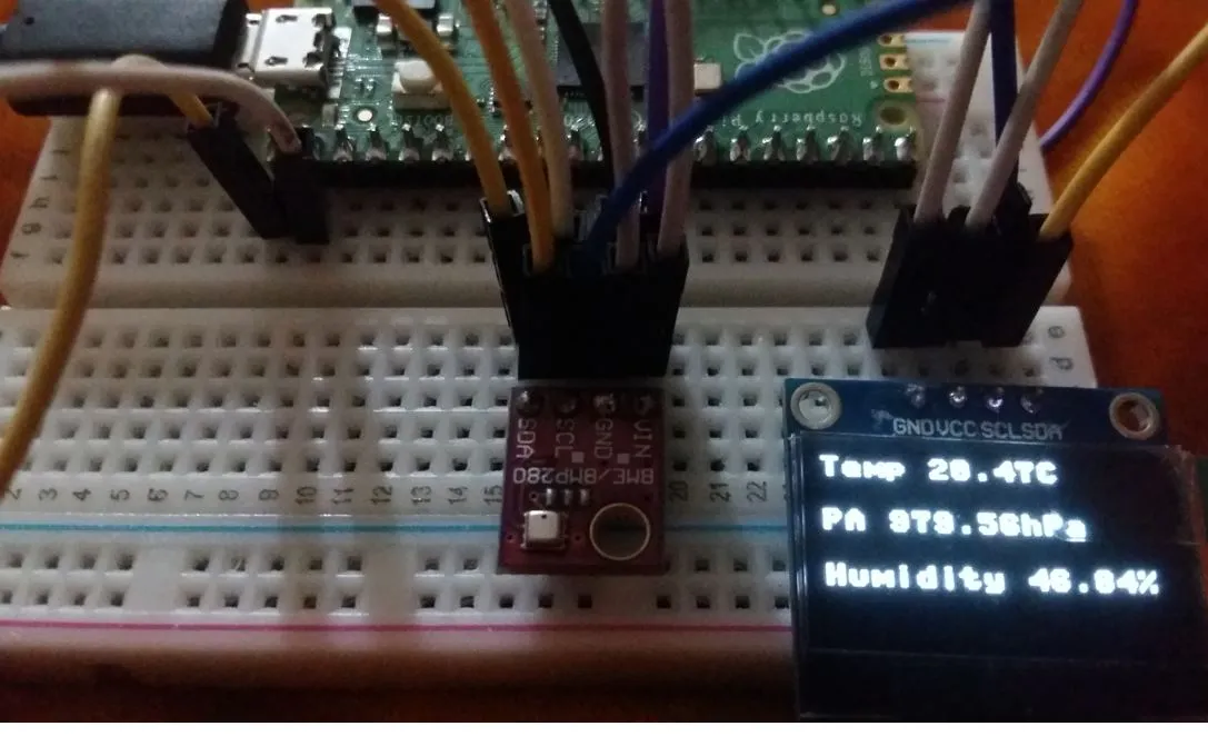 Bme280 Com Raspberry Pi Pico Usando Micropython Cap Sistema 