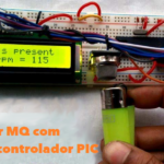 Detecção de gás e medição de PPM usando microcontrolador PIC e sensores de gás MQ