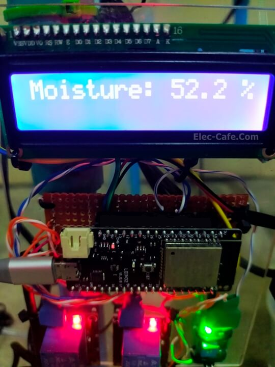 Monitore o nível de umidade do solo com ESP32 e tela LCD