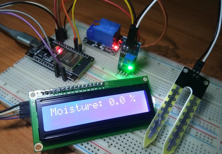 Monitore o nível de umidade do solo com ESP32 e tela LCD